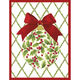 Holly Ornament and Trellis Folded Holiday Cards Image 2 of 3